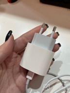 img 1 attached to Mains charger Apple MHJE3ZM/A, 20 W, white review by Amar Amar ᠌
