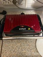 img 1 attached to Sandwich maker Kitfort KT-1609 Panini Maker, red review by Barbara Sobczak ᠌