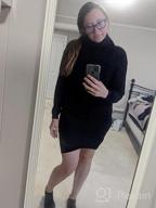 img 1 attached to Women'S Oversized Loose Knit Sweater Mini Dress Comfy Elasticity Dress review by Chris Hayes