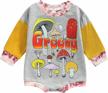stylish mushroom printed bodysuit for baby boys & girls - color block jumpsuit sweater romper! logo