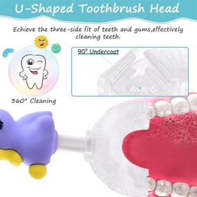 img 2 attached to 🪥 Enhanced Oral Care: Training Silicone Toothbrushes for Effective Cleaning