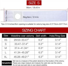 img 3 attached to Men Or Women Medical Ostomy Belt Ostomy Hernia Support Belt Abdominal Stoma Binder Brace Abdomen Band Stoma Support (Hole 3.14") For Colostomy Patients To Prevent Parastomal Hernia Stoma Opening (L)