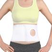 men or women medical ostomy belt ostomy hernia support belt abdominal stoma binder brace abdomen band stoma support (hole 3.14") for colostomy patients to prevent parastomal hernia stoma opening (l) logo