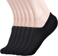6-12 набор женских невидимых носков без скольжения с плоским низким вырезом от dibaolong. логотип