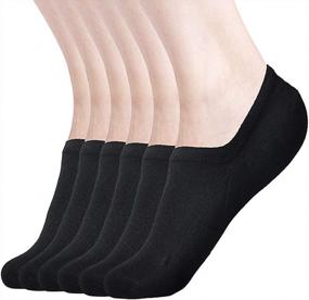 img 4 attached to 6-12 Pack Women'S No Show Non Slip Flat Boat Line Low Cut Socks By DIBAOLONG.