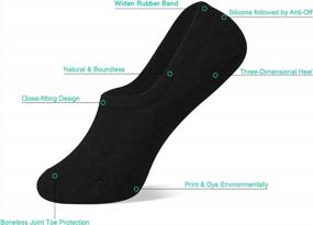 img 3 attached to 6-12 Pack Women'S No Show Non Slip Flat Boat Line Low Cut Socks By DIBAOLONG.