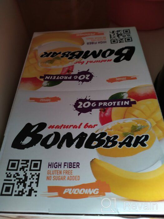 img 1 attached to Protein bar Bombbar without sugar, Tiramisu, 60g x 12 pcs. review by Edyta Kot ᠌