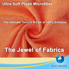 img 2 attached to 🧺 36-Pack of Large Microfiber Cleaning Towels: Ultra Soft Plush Wash-Cloth, Premium Professional Grade Micro-Fiber Detailing Cleaning Cloths for Car, Household, and Commercial Use (Orange, 16"x16")