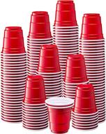 🍷 300 count - 2 oz. red disposable jello shot cups - mini plastic shot glasses логотип