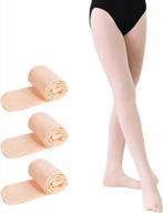 soudittur ultra soft ballet dance tights - hold&stretch 90 denier for girls - ideal for school and practice logo