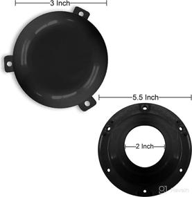 img 2 attached to 🔐 NU-SET Lock, RV032-33 Black RV Roof Vent Caps with Vent Covers for Improved RV Accessories & Door Hardware (Black)