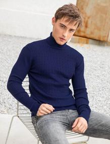 img 3 attached to Stay Stylish And Snug With Fanient'S Slim-Fit Thermal Turtleneck Sweater
