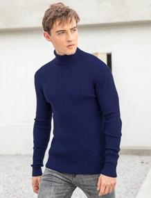 img 2 attached to Stay Stylish And Snug With Fanient'S Slim-Fit Thermal Turtleneck Sweater