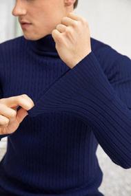 img 1 attached to Stay Stylish And Snug With Fanient'S Slim-Fit Thermal Turtleneck Sweater