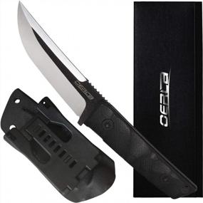 img 4 attached to OERLA TAC WS-0018 Small Warrior Series Fixed Blade Knife: 420HC Stainless Steel Field/Camping Knife With G10 Handle, Waist Clip, EDC Kydex Sheath For Ultimate Outdoor Adventure.