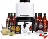 master the art of craft beer brewing with brewdemon signature pro kit: conical fermenter, sediment-free and great tasting home brewed beer, 2 gallon pilsner with bottles. logo
