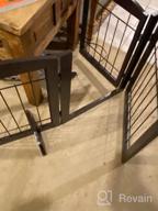 img 1 attached to PAWLAND Freestanding Dog Gate With Door: The Ultimate Solution For 80-Inch Wide Spaces, Stairs, And Doorways review by Andrew Grimes