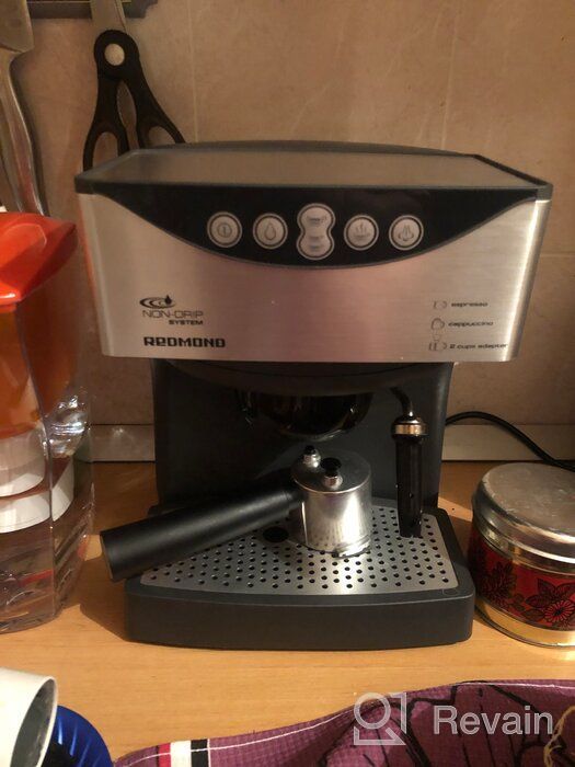 img 2 attached to Rozhkovy coffee maker REDMOND RCM-1503, silver/black review by Danuta Alicja ᠌