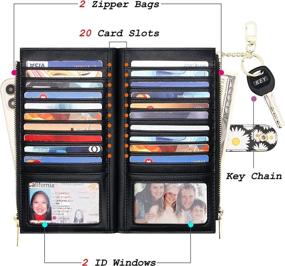 img 3 attached to ZRTARY Wallets Blocking Leather Organizer Women's Handbags & Wallets ~ Wallets