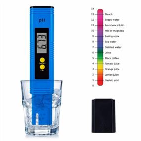 img 4 attached to Digital PH Meter Tester - Tiaoyeer Water Quality Tester With ATC, 0.01PH High Accuracy, 0.00-14.00 Measurement Range, 0.01 Resolution For Drinking Water, Aquarium, Swimming Pools, Hydroponic