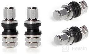 img 3 attached to Circuit Performance VS33 Shorty Chrome Bolt-in Valve 🔩 Stems - 33mm (Pack of 4) - Enhanced SEO