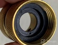 img 1 attached to 3 Sets Of STYDDI Full Flow Brass Quick Release Garden Hose Connector With Male/Female, Solid Brass Full Port Outdoor Water Hose Coupler, Includes 4 Hose Washers review by Sean Liu
