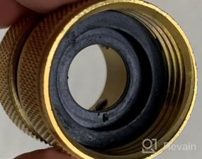 img 5 attached to 3 Sets Of STYDDI Full Flow Brass Quick Release Garden Hose Connector With Male/Female, Solid Brass Full Port Outdoor Water Hose Coupler, Includes 4 Hose Washers