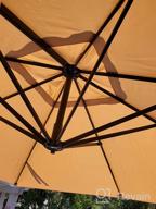 img 1 attached to Cantilever Patio Umbrella With 360° Rotation And Tilt - ASTEROUTDOOR'S 9X12.5 Ft. Aluminum Umbrella For Comfortable Outdoor Living review by Cedric Ford