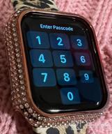 img 1 attached to Surace Compatible With Apple Watch Case 42Mm For Apple Watch Series 6/5/4/3/2/1, Bling Cases With Over 200 Crystal Diamond Protective Cover Bumper For 38Mm 40Mm 42Mm 44Mm, (42Mm, Clear) review by Deron Altman