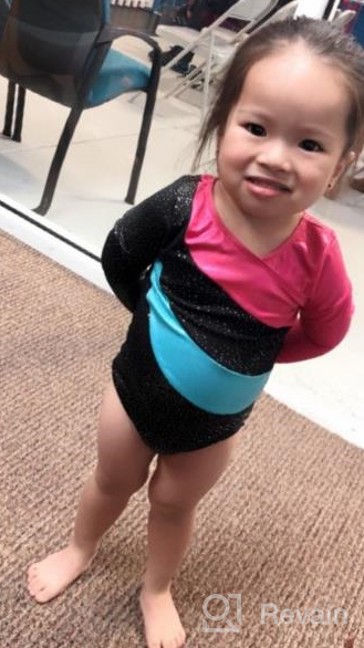 img 1 attached to 🤸 TFJH E Gymnastics Leotards for Girls: Sparkle in Athletic One-Piece Activewear review by Chase Cooper