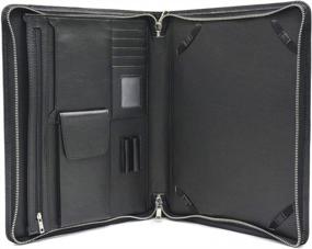 img 3 attached to Zippered Leather Tablet Portfolio Case And Padfolio Organizer For Microsoft Surface Pro 7/6/5/4