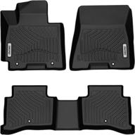 🚗 2016-2018 hyundai tucson floor mats - oedro all-weather guard, black tpe, front & second row, full set liners logo