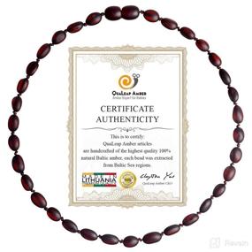 img 3 attached to 📿 Authentic Baltic Necklaces Gift Set (Standard 12.5 Inches), Made with 100% Natural Baltic Beads