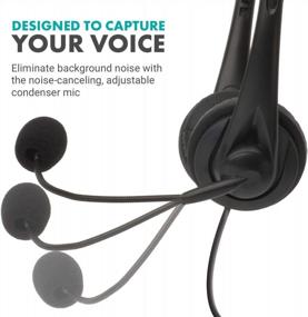 img 1 attached to 🎧 Movo HSM-1 USB Headset with Microphone: Universally Compatible for Podcasting, Gaming, Remote Work, Conferences, Online Education - Volume/Mute Controls