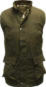 img 2 attached to Men'S Navy Wax Bodywarmer Waistcoat Gilet Countrywear By Walker And Hawkes