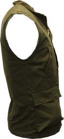 img 1 attached to Men'S Navy Wax Bodywarmer Waistcoat Gilet Countrywear By Walker And Hawkes