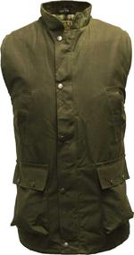 img 3 attached to Men'S Navy Wax Bodywarmer Waistcoat Gilet Countrywear By Walker And Hawkes