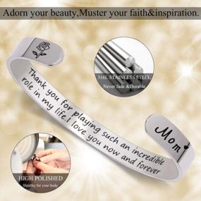 img 3 attached to Beautifully Inspiring Bracelets For Women And Teen Girls - Perfect Birthday And Friendship Gifts With Engraved Quotes And Messages