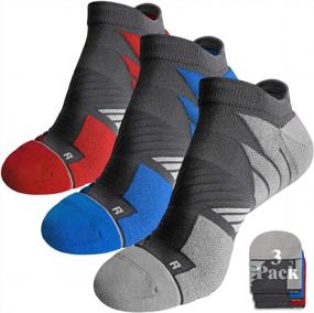 img 4 attached to Stay Comfortable & Blister-Free With No-Show Running Coolmax Socks