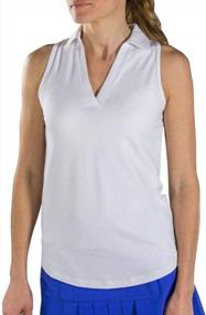 img 2 attached to Stay Cool And Stylish With Jofit'S Women'S Tech Cut Away Polo Shirt