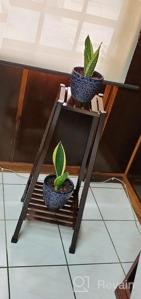 img 1 attached to Set Of 2 Blue Ceramic Plant Pots With Drainage Hole For Snake Plants, Orchid, Succulent, Cactus - 5.5 + 6.5 Inch Indoor Flower Pots For Indoor And Outdoor Gardens By DeeCoo review by Chris Reddick