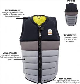 img 1 attached to JetPilot Draft Line Comp Vest For Water Sports - Non U.S Coast Guard Approved - Ideal For Jet Skiing, Water Skiing, Wake Boarding, And Kayaking