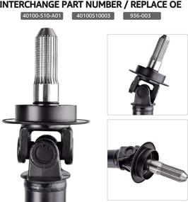 img 1 attached to 🔧 Nifeida Pre-balanced Front Drive Shaft Replacement for Infiniti FX35 EX35 FX45 G35 M35 M45 2012-2003 Driveshaft Assembly (OE#37200-cg100 938-320 Propeller Shaft)