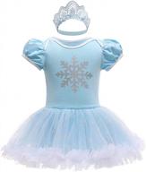 ibakom платье принцессы для маленьких девочек с комбинезоном и повязкой на голову для летних мероприятий, хэллоуина, рождества и дня рождения логотип