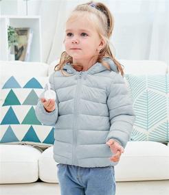 img 2 attached to 🧥 Warm & Stylish: BFUSTYLE Light Puffer Jacket with Hood for Baby Girls and Boys in Winter