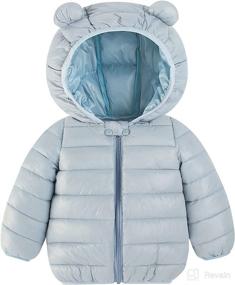 img 4 attached to 🧥 Warm & Stylish: BFUSTYLE Light Puffer Jacket with Hood for Baby Girls and Boys in Winter