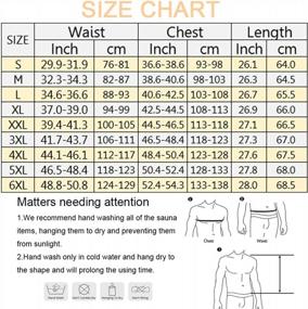 img 3 attached to Men'S Neoprene Sauna Suit Hot Sweat Shirt Workout Cami Top For Tummy Fat Loss