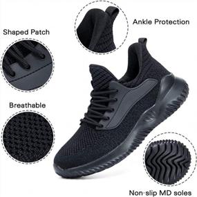 img 2 attached to Women'S Walking Shoes: Slip On Memory Foam Lightweight Running Sneakers For Gym, Work & Outdoor Use