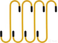 utsauto caliper hanger hook set of 4 - brake caliper hooks to minimize brake hose damage - yellow logo