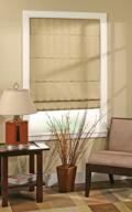 12"-23 7/8" w x 16"-35 7/8" l spotblinds roman shade window blind - light filtering privacy shade in white or ivory logo